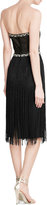 Thumbnail for your product : Tamara Mellon Embellished Bandeau Dress with Fringe