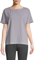 Thumbnail for your product : Eileen Fisher Organic Cotton Mini-Stripe Tee