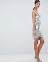 Thumbnail for your product : ASOS Edition EDITION Mini Dress In All Over Sequins And Tassel Fringe