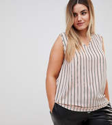 Thumbnail for your product : New Look Plus Curve Zip Back Print Top