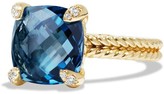Thumbnail for your product : David Yurman Chatelaine Ring with Semiprecious Stone and Diamonds in 18K Gold