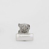 Thumbnail for your product : Burberry Monogram Motif Enamel and Palladium-plated Cufflinks
