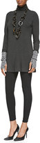 Thumbnail for your product : Eileen Fisher Scrunch Turtleneck Tunic, Charcoal