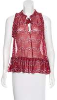 Thumbnail for your product : Ulla Johnson Silk Sleeveless Top w/ Tags