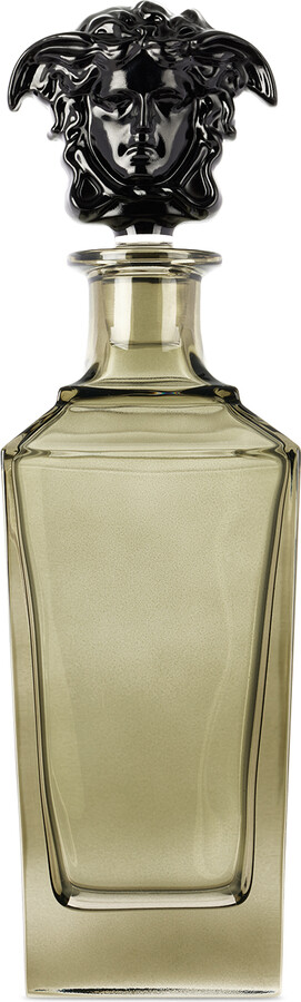 Versace Black Rosenthal Medusa Lumière Decanter