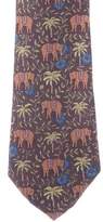 Thumbnail for your product : Hermes Silk Elephant Print Tie