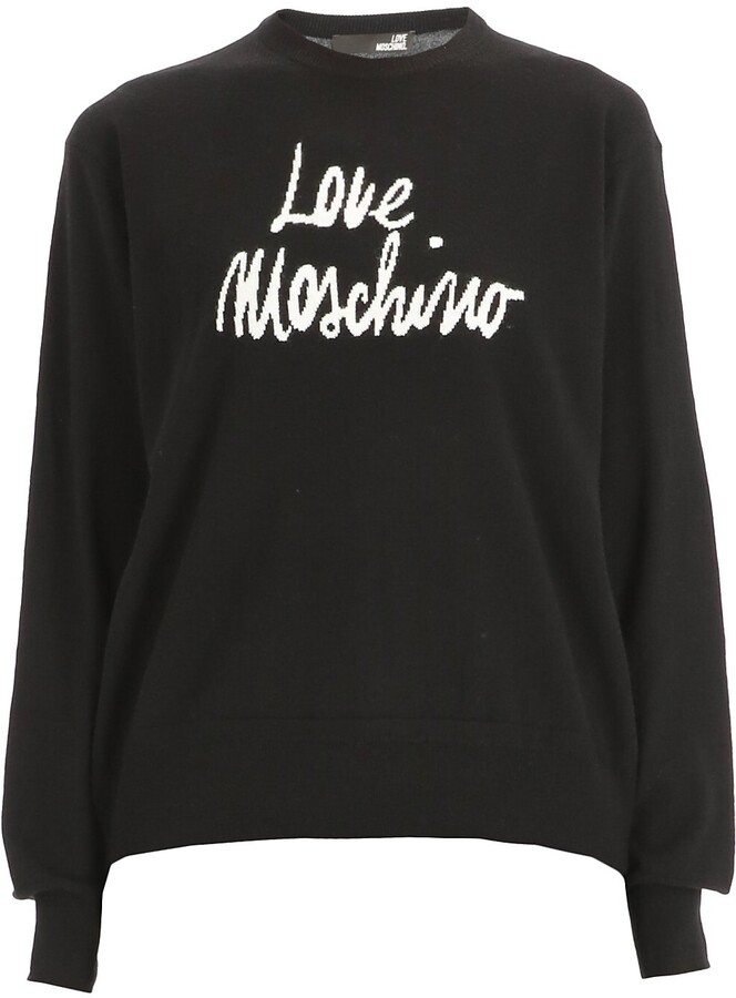 black moschino jumper