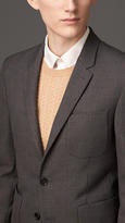 Thumbnail for your product : Burberry Slim Fit Wool Blend Blazer
