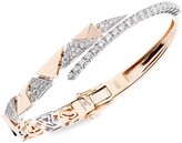 Thumbnail for your product : YEPREM 18kt Rose Gold Diamond Curved Cuff
