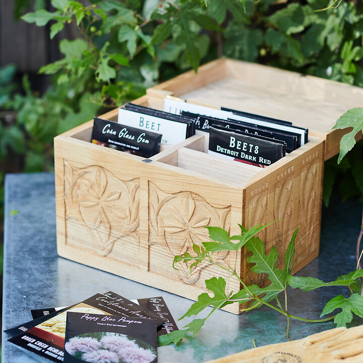 terrain Hand Carved Seed Storage Box - ShopStyle Decor