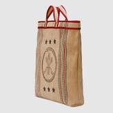 Thumbnail for your product : Gucci Printed jute tote