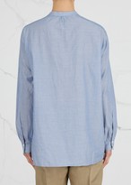 Thumbnail for your product : Vince Blue Striped Cotton Tunic