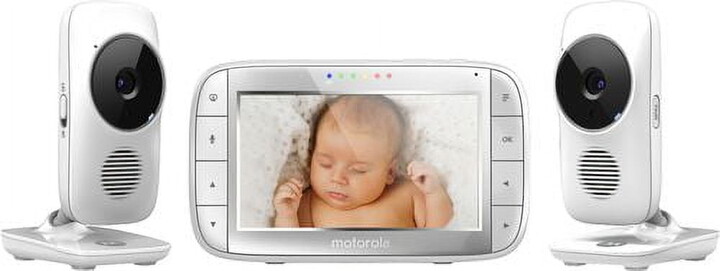 Motorola Video Baby Monitor with (2) 2.4GHz Cameras, 5" Screen, Color, 2 Piece