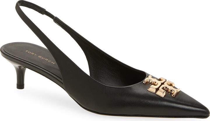 Tory Burch Eleanor Kitten Heel Slingback Pump