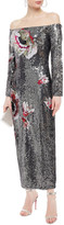 Thumbnail for your product : Temperley London Off-the-shoulder Sequined Stretch-mesh Midi Dress