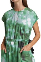 Thumbnail for your product : Deveaux Daisy Printed Cotton A-Line Dress