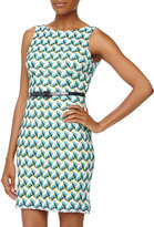 Thumbnail for your product : Muse Sleeveless Scallop Lace Sheath Dress, Teal
