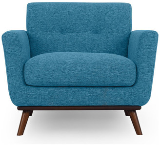 Jackie Mid Century Modern Classic Chair Cadet Grey Cashmere Wool Modern Club Chair Classic Chair Club Chairs