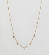 Thumbnail for your product : Orelia gold plated mini dagger charm necklace