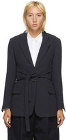 Thumbnail for your product : 3.1 Phillip Lim Navy Heavy Cady Wrap Blazer