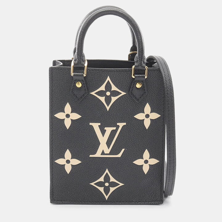 Louis Vuitton Black Bicolor Monogram Empreinte Petit Sac Plat