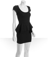 Thumbnail for your product : Torn By Ronny Kobo Torn black jersey 'Caroline' peplum dress