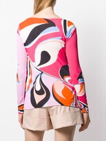 Thumbnail for your product : Pucci Printed Boat Neck Blouse