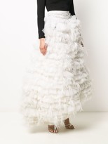 Thumbnail for your product : Loulou Feather Tulle Full Skirt