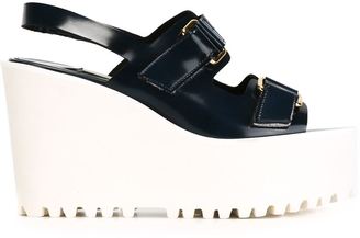 L'Autre Chose wedge sandals - women - Calf Leather/rubber - 40