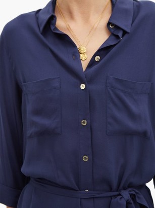 Heidi Klein Core Belted Shirt Dress - Navy