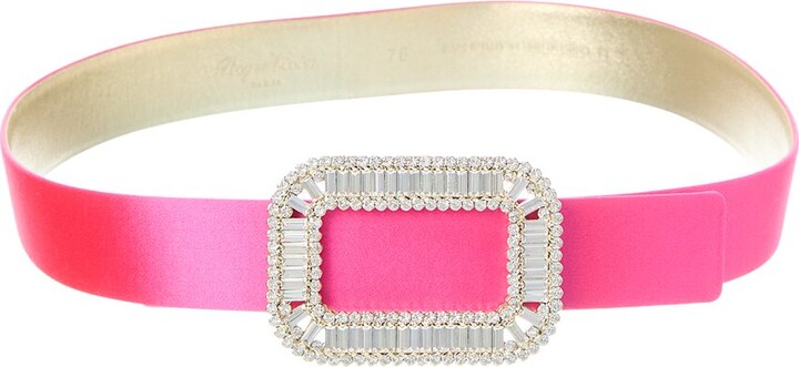 Roger Vivier Pilgrim Satin Belt