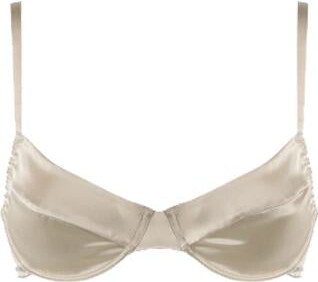 Miu Miu metallic-effect balconette bra - ShopStyle One Piece Swimsuits