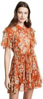 Thumbnail for your product : Nicholas Orange Floral Ruffle Cascade Dress