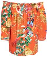 Thumbnail for your product : Quiz Orange And Yellow Floral Bardot Top