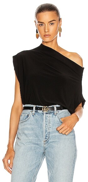Norma Kamali Sleeveless All In One Top in Black - ShopStyle Jackets