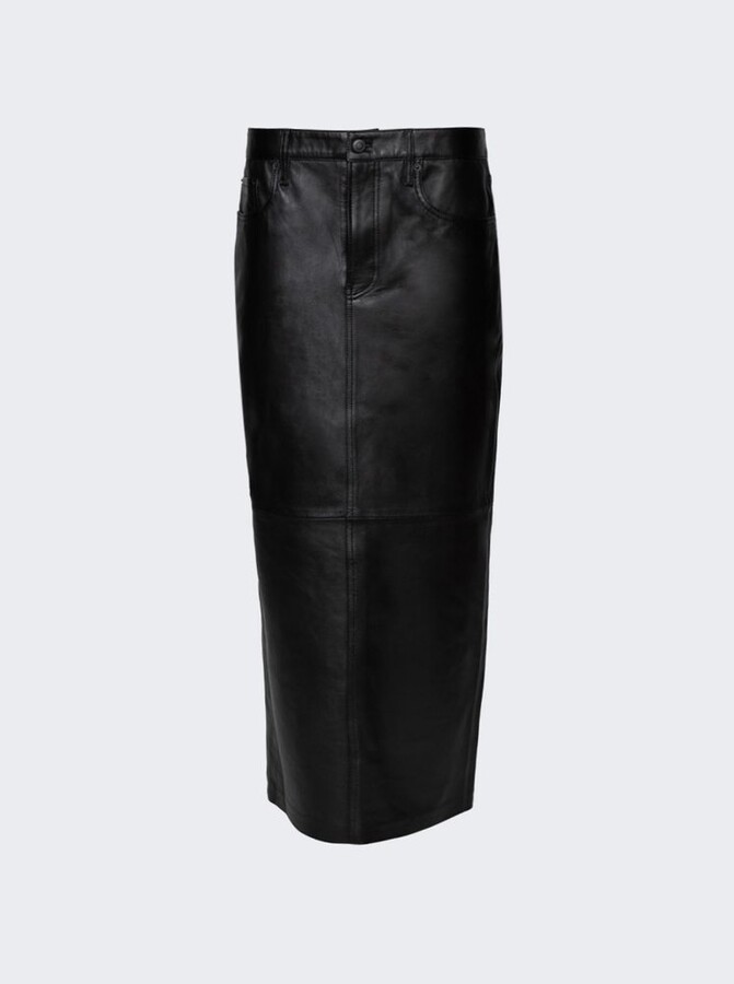 Wardrobe NYC Leather Column Maxi Skirt