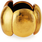 Thumbnail for your product : Viktoria Hayman Gold Foil Oval Stretch Cuff Bracelet