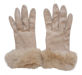 Givenchy beige Leather Gloves - ShopStyle