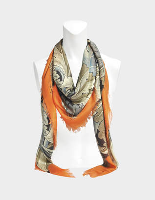 Loewe 140X140 William Morris Scarf in Multicolour Modal and Cashmere
