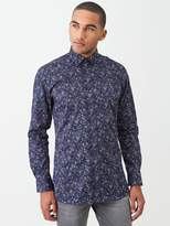 Thumbnail for your product : Ted Baker Feather Print Endurance Shirt - Navy
