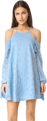 J.o.a. Cold Shoulder Lace Dress