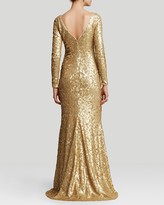 Thumbnail for your product : Badgley Mischka Gown - Sequin