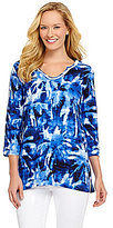 Thumbnail for your product : Tommy Bahama Celeste Palm Linen Tunic