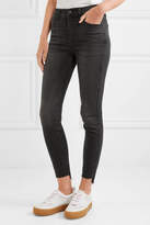 Thumbnail for your product : Madewell Frayed High-rise Skinny Jeans - Gray