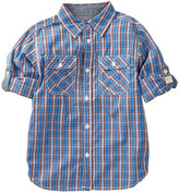 Thumbnail for your product : Weatherproof Washed Woven Plaid Shirt (Toddler Boys)