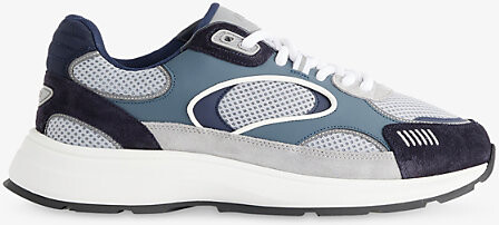 Arne Mens Blue Other Circuit Suede, Leather and Mesh Trainers Eur 40 / 6 Uk Men