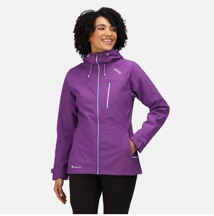 Regatta Standout Arid Womens Rain Jacket Purple Waterproof Windproof Breathable 