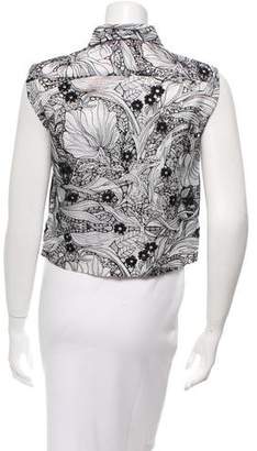 No.21 Silk & Cashmere-Blend Embroidered Top w/ Tags