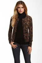 Thumbnail for your product : Philosophy Cashmere Animal Print Cashmere Cardigan