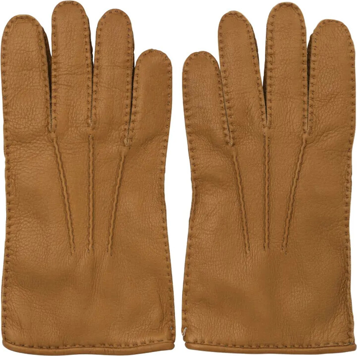 Restelli Stitched Leather Gloves